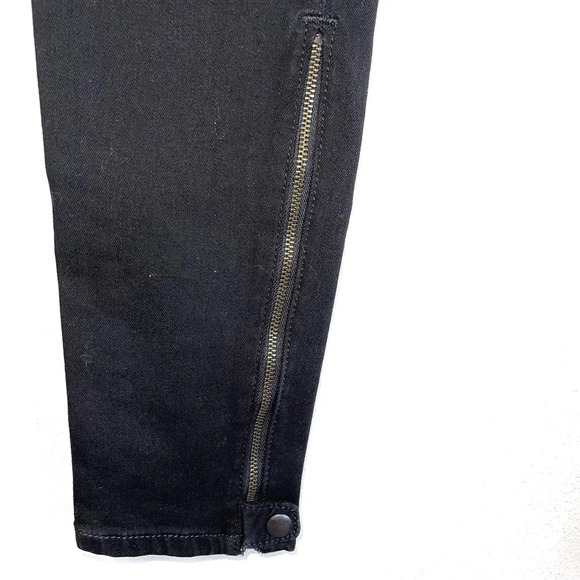 Pilcro and the Letterpress Serif Zipper Black Mid-rise Skinny Jeans 27 Women’s - Picture 6 of 15